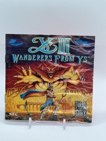 Ys III: Wanderers From Ys (TurboGrafx-16 CD) Complete CIB- Authentic- Tested