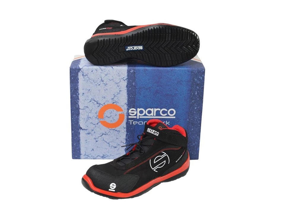 Sparco Racing Evo S3 black / red Sicherheitsschuhe Arbeitsschuhe Schuhe Sicher