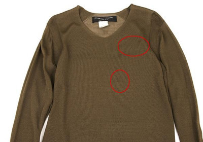 COMME des GARCONS HOMME PLUS V Neck Sheer Stretch Knit COMME des GARCONS HOMME PLUS V Neck Sheer Stretch Knit
