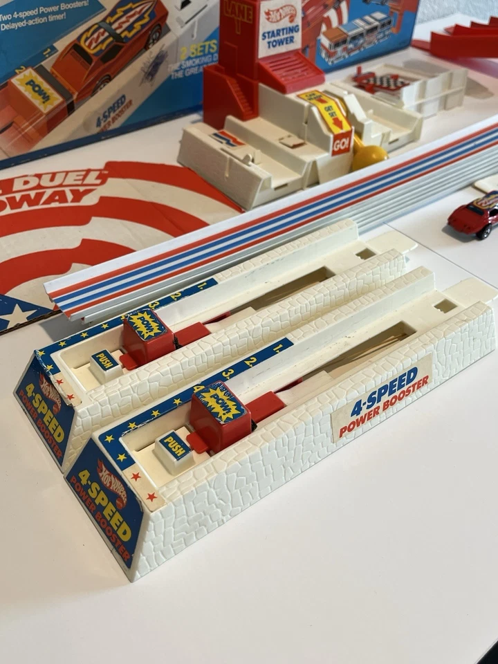 Hot Wheels Double Duel Speedway 1975 con coche Redline Flying Colors ¡Casi completo! Foto 4 de 4