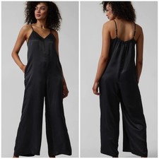 Athleta Women's Calm Cool Sleep Lounge Romper Black S