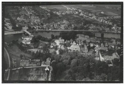 ZZ-3856/ Hoya  Foto Luftbild 17 x 11,5  cm ca.1938