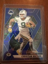 2025 Panini Mosaic - Christian Watson #242 Blue Scope Prizm