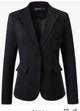 Beninos Womens Business Casual Blazer Office Work Solid Suit Jacket
