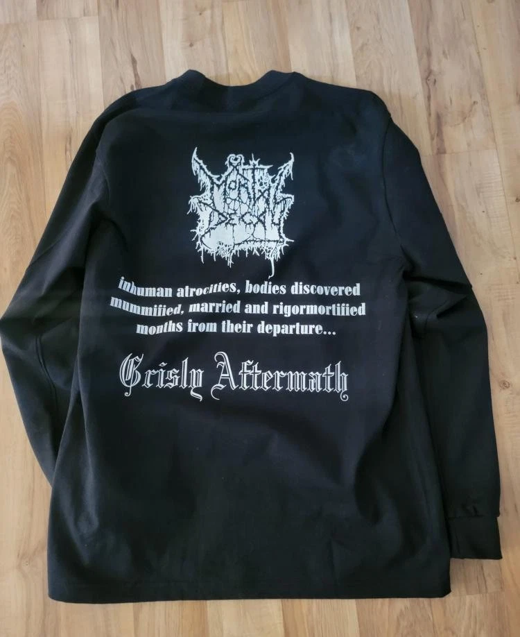 Mortal Decay Grisly Aftermath Long Sleeve T-Shirt Tee REPRINT Small to 5xl  - Image 3 of 3