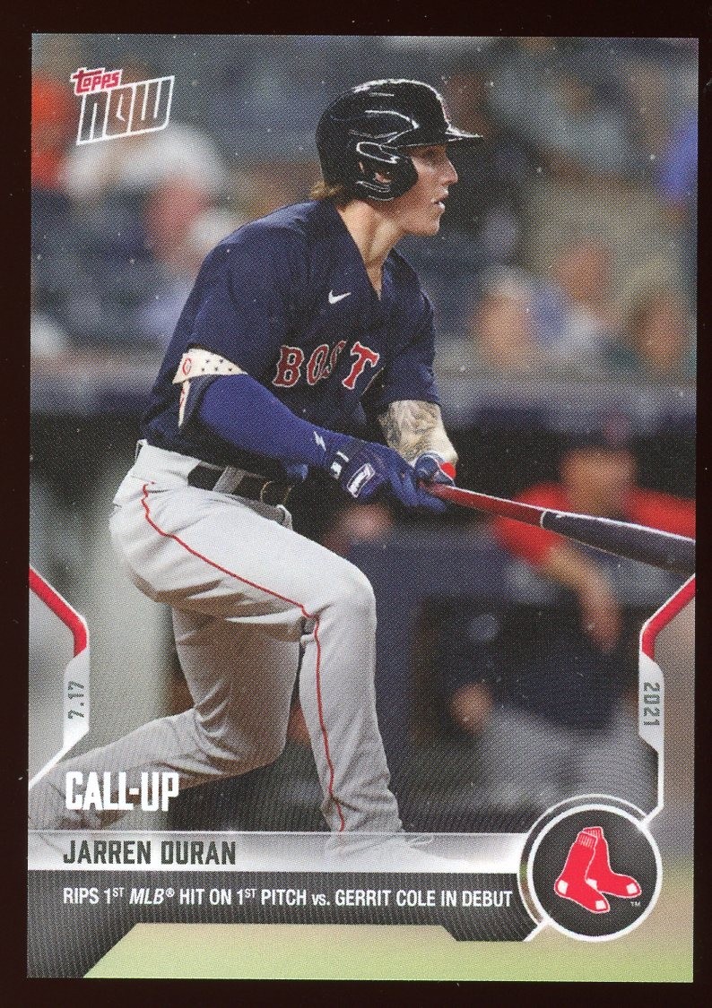2021 Topps Now Jarren Duran #517