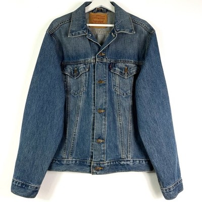 Levis Jacke Jeansjacke Trucker Gr.L Herren Denim Blau Herrenjacke Vintage