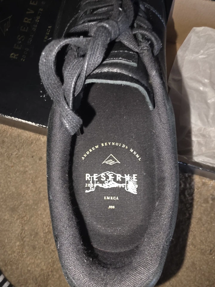 Редкий #Emerica r l v резервный размер десять черный на черном неношеный, новый в коробке.  #rare - Изображение 2 из 4
