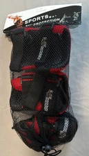 Kids Skate Knee, Elbow, Wrist Protection Sport  Pads Red and Black Medium Youth