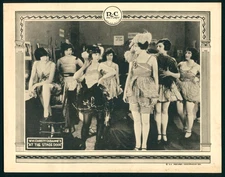 SEXY RARE "AT THE STAGE DOOR" LOBBY CARD 1ST BILLIE DOVE FILM LOST FN/VF 1921