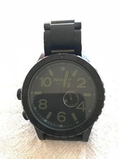 NIXON THE 51-30 Diver Watch 300m Water Resistant Black Green Used
