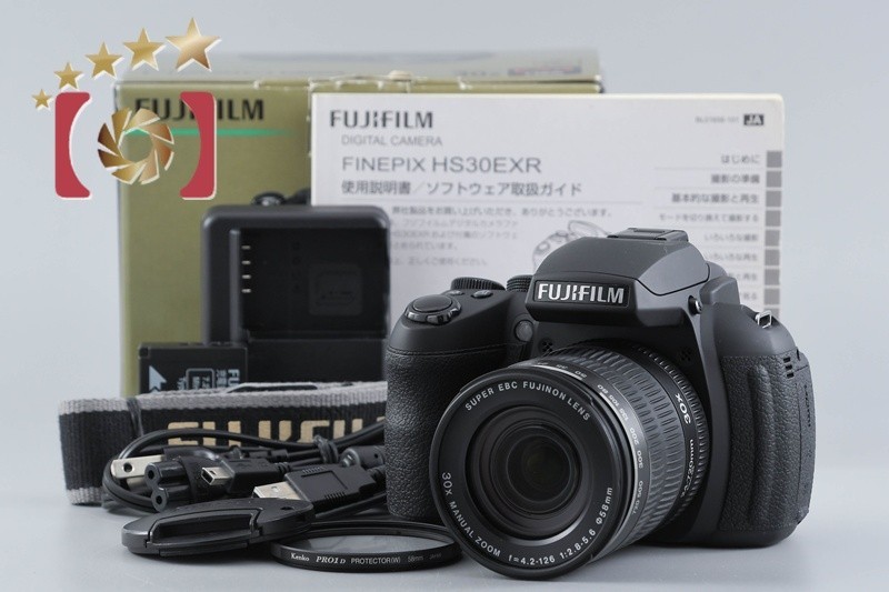 FUJIFILM FINEPIX HS30EXR 16.0 MP Digital Camera w/ Box [Very Good]