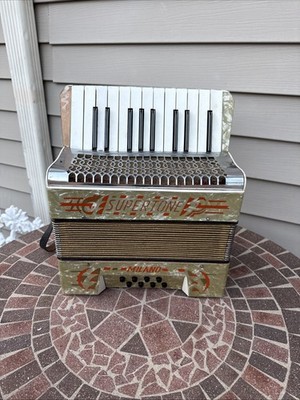 1930's Milano Supertone Accordian - Parts Only (It does make sounds).