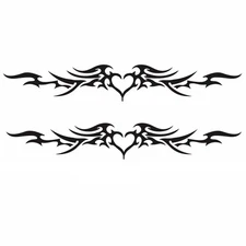 Pair 38x6in Long Sticker Car SUV Pickup Body Side Door DIY Vinyl Decal Decor