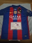 Lionel Messi Soccer  Signed jersey with certification Mens small