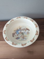 ceramic Royal Doulton Bunnykins  Bath time  Baby/Cereal Bowl Golden Jubilee 1984