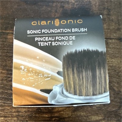 Clarisonic Sonic Foundation Brush Replacement Head, Black Round Synthetic Fiber