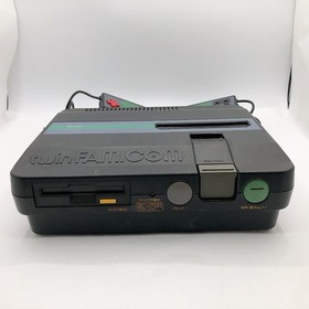 Sharp Twin Famicom Console System Black New Belt AN-505-BK Japanese Tested