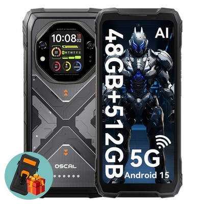 Blackview OSCAL TANK 1 5G AI Outdoor Smartphone 48GB+512GB 20000mAh Handy NFC