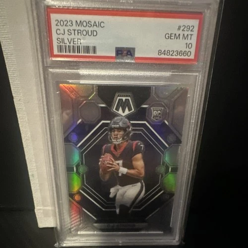 2023 Panini Mosaic Rookie Silver Prizm #292 C.J. Stroud PSA 10 Texans