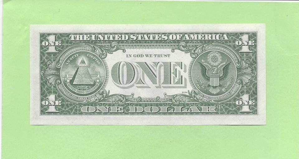 1977 ..UNCIRC $1  D 2898 2669 A  .... 1977  $1  D-A    NICE NOTE        FRN - Image 2 of 2