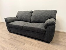 Milano Fabric 3 Seater Sofa – Charcoal..