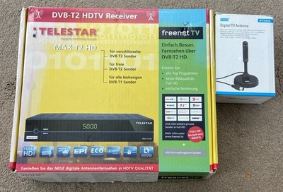 Telestar MAX T2 IR - DVB-T2 HD Receiver + Digital TV Antenna