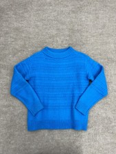 Ann Taylor Blue Knit Pullover Sweater Womens Size Small