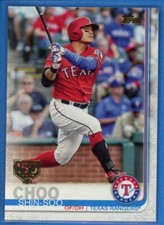 2019 Topps Series 1 150th Anniversary Gold Stamp #102 Shin-Soo Choo Rangers