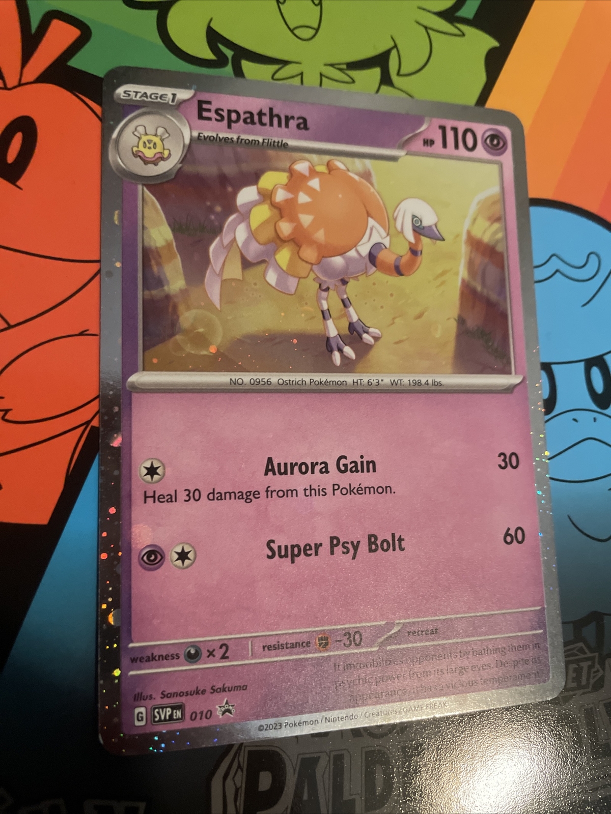 Pokémon TCG Scarlet & Violet Black Star Promo Espathra #10 Rare
