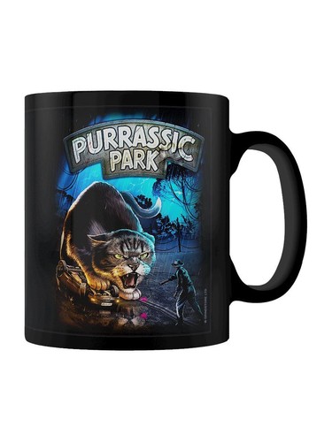 Purrassic Park Black Mug - Picture 2 of 3