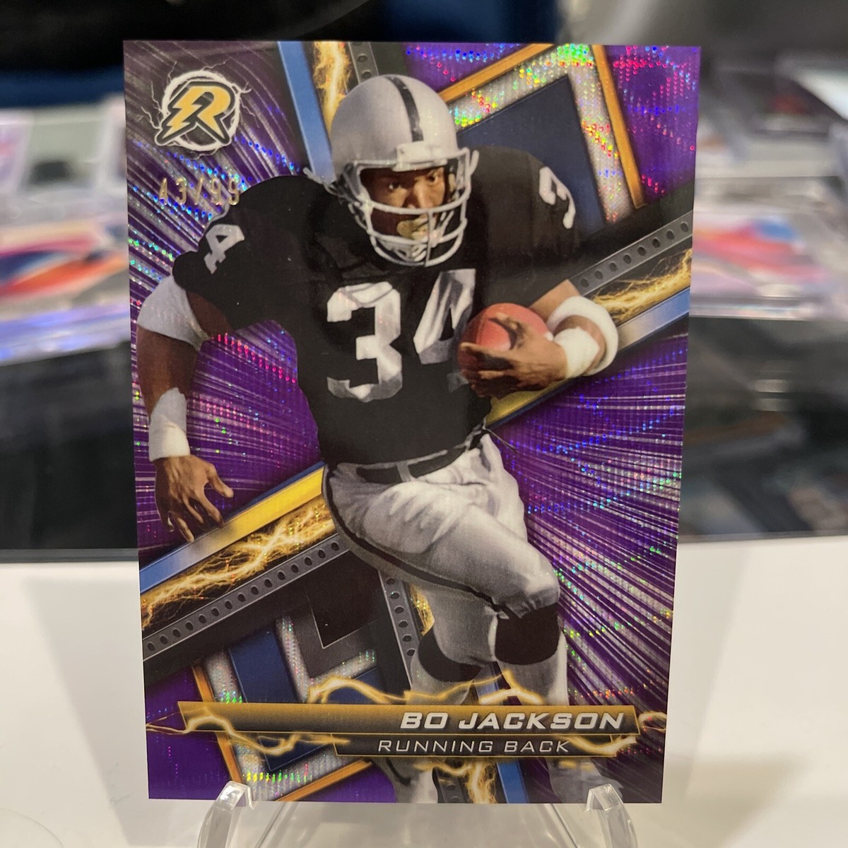 2024 Topps Composite Football BO JACKSON Resurgence Purple Surge #/99  Raiders