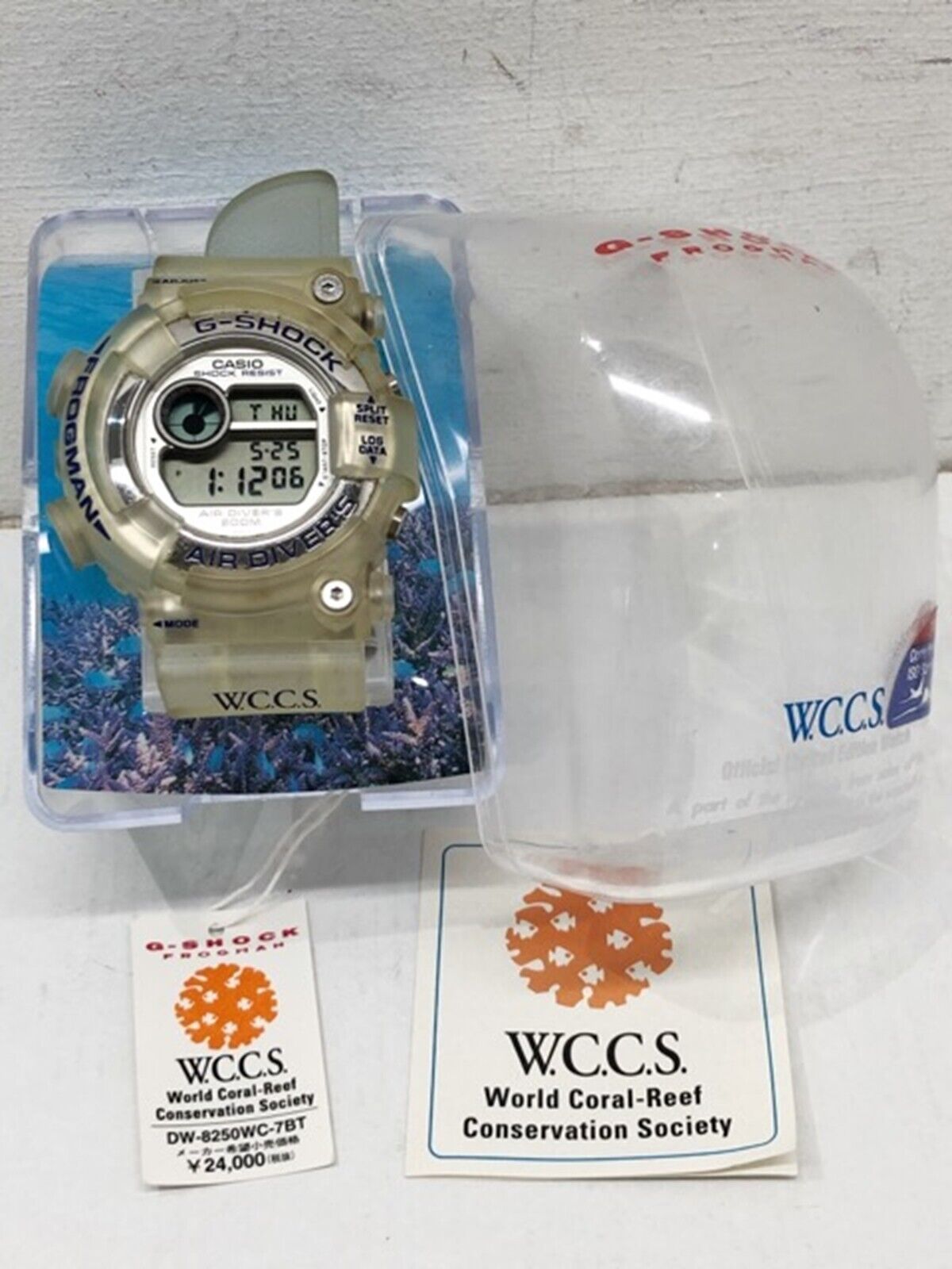 G-SHOCK FROGMAN DW-8250WC-7BT W.C.C.S model clear color