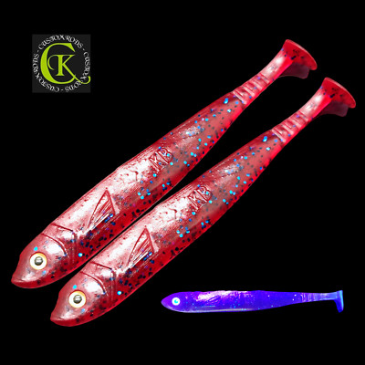 2/5/10 Gummifisch 13cm UV Stint Kauli Uklei Ukel Kunstköder Zander Barsch NEW 17