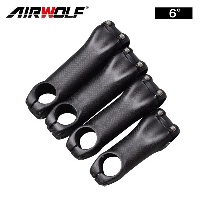 Vástago de bicicleta de carbono 70-130 mm 3k T800 31,8 mm para manillar de bicicleta de carretera y MTB Foto 3 de 4