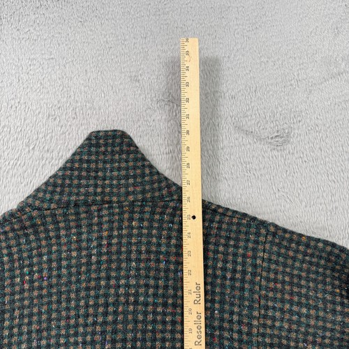 Vintage Jack Henry Sweater mens Medium Wool abstract shawl neck Hand knit - Picture 10 of 10