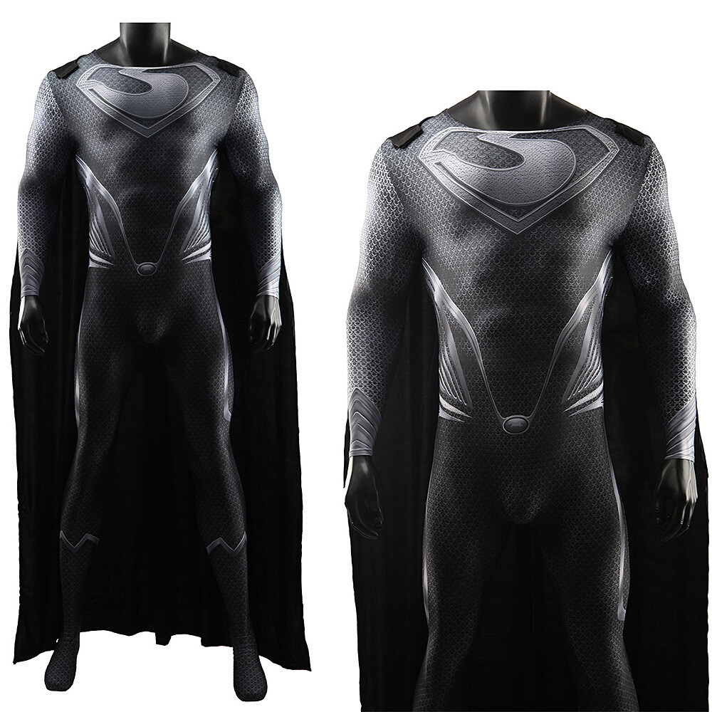 Mono Negro Superman Clark Kent Body Disfraz Disfraz Adulto Niños Halloween