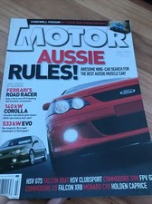 MOTOR Car magazine JULY 2003 360 EVO B4 C4S XR6T XR8 FPV GT  206 760Li CV8 SS 