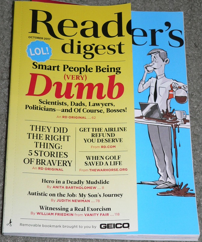 magazine     Reader's Digest (news and general interest)      ꟷ    October, 2017