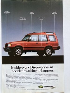 1995 Land Rover Discovery Print Ad Sport Utility Vehicle