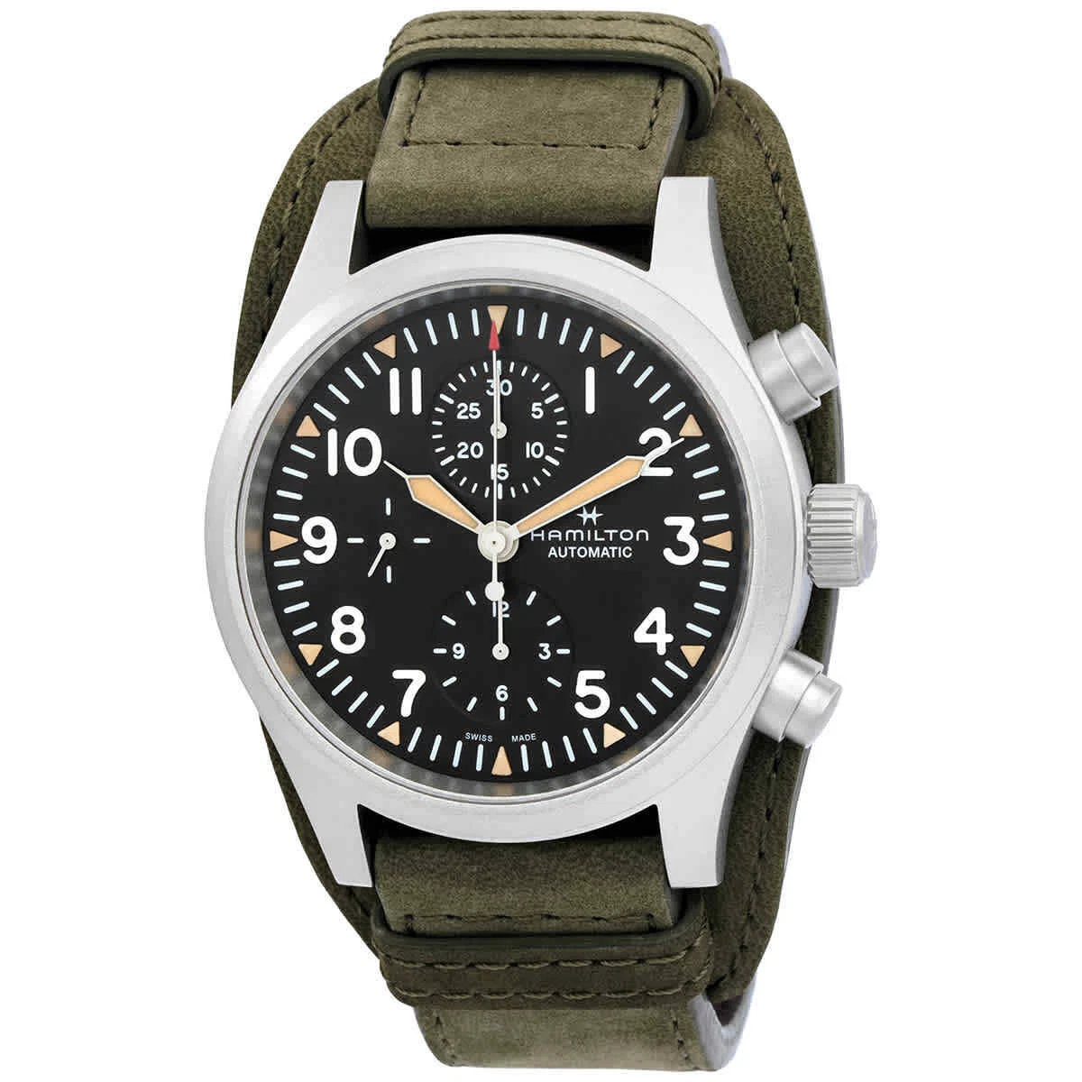 Hamilton Khaki Field Chronograph Automatic Black Dial Men's Watch H71706830