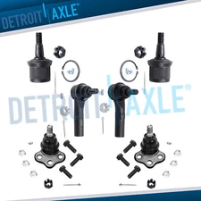 4WD Front Upper Lower Ball Joint Outer Tierod for 2000-2003 Dodge Dakota Durango