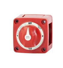 Blue Sea Systems 6007 M-Series Mini Battery Switch Selector Four Position Red