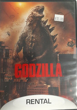 Godzilla DVD LIBRARY COPY, RENTAL READY, DISC LOOKS GREAT 