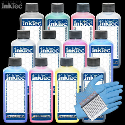12L InkTec  Pigment Printer Refill Ink Set Kit For PGI-29 PGI-39