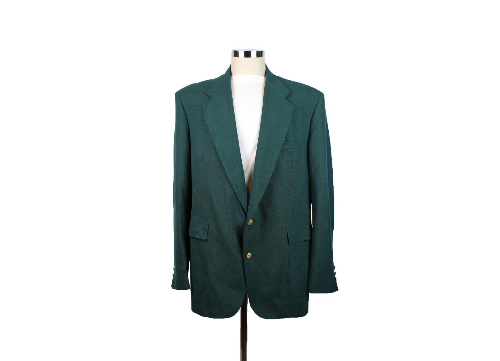 Vintage 80s Blazer 46L Dark Teal Blue 