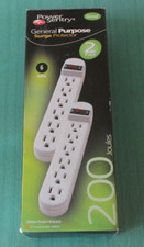 Power Sentry GENERAL PURPOSE SURGE PROTECTOR - 2 pack - 6 outlets  - 200 Joules