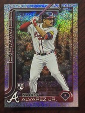 2025 Topps Series 1 Nacho Alvarez Jr Sand Glitter Parallel Jumbo Exclusive SP RC
