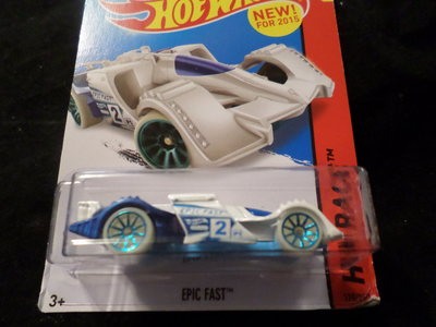 HW HOT WHEELS 2015 HW RACE #170/250 EPIC FAST HOTWHEELS WHITE VHTF INDY CAR