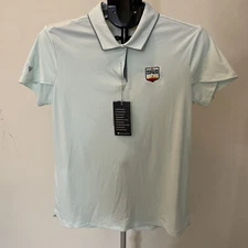 New W/ Logo Womens Level Wear Polo Large Mint Large